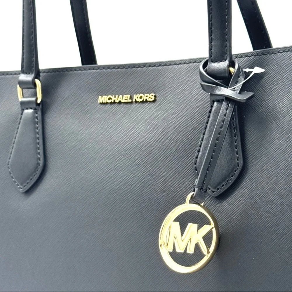 Michael Kors Sheila Large Signature Logo Tote Bag - Black
